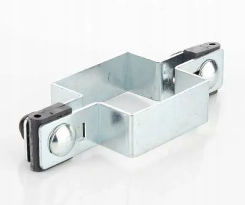 Mittelschelle quadratisch im SET 80x80mm für Ø4mm Draht - Verzinkt Zaunschelle für Zaunpfosten - Befestigung von Gitterstabmatten - Zaunschellen Schelle Strebenschelle Pfostenschelle