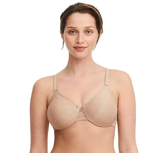 Chantelle Magnifique Minimizer BH (85 G Nude) - Funktionsunterwäsche mit einem sehr bedeckenden, gemoldeten Bügel-BH, ideal für große Cups, bietet Komfort durch verstellbare Träger und einen sicheren Haken-Ösen-Verschluss.