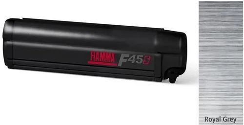 Fiamma F45S Markise für VW T5/T6 Multivan/Transporter, schwarz, 300cm, Royal Grey