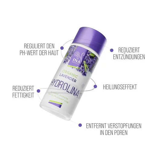 INA Essentials 100% Bio Lavendelwasser-Hydrolat mit Anti-Akne-Effekt 150ml NATUR