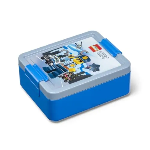 Brotdose LUNCH BOX CITY, blau LEGO 40521735 (5711938033811)