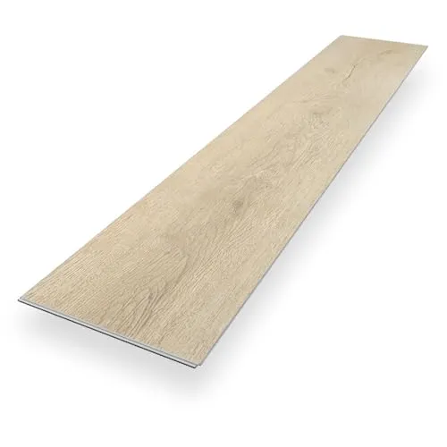 Vinylboden Klick Vinyl Premium "Eiche Amrum" | Braun Holzoptik | integrierte Trittschalldämmung | 1220 x 225 x 5 mm | Paket mit 2,2 m² | Fußbodenheizung geeignet | 100% wasserfest | Bodenglück
