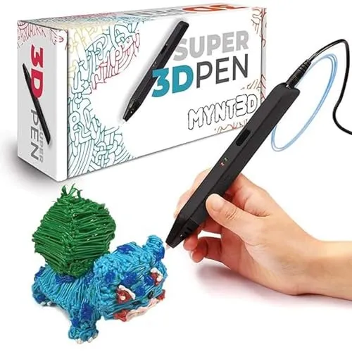 MYNT3D Super 3D-Stift - 3D-Druckstift für kreative Köpfe, mit stufenlosem Geschwindigkeitsregler und nahezu verstopfungssicherer Düse für optimale Kontrolle und Haltbarkeit.