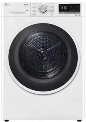 LG RT80V9 A+++ Wärmepumpentrockner 8 kg - Trockner mit DUAL Inverter-Wärmepumpe und selbstreinigendem Kondensator, ideal für effizientes Trocknen und Allergikerfreundlichkeit. Mit WIFI-Funktion für intelligente Steuerung.