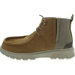 Hey Dude Schnürstiefelette braun 43 EU - Komfortabel und stilvoll - Modische Schnürstiefelette in Größe 43 EU aus Veloursleder. Mit 3 cm Keilabsatz für optimalen Tragekomfort, ideal für jeden Anlass.