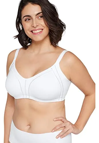 Naturana Damen 5632 Minimiser Side Smoother Minimizer BH, Blickdicht, weiß, 85C