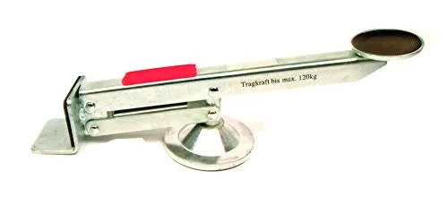 HAROMAC Tür- und Plattenheber, max. Hubkraft 120kg schwenkbar mit rutschfestem Hebel | Montagehilfe zum Türen anheben, einstellen, ausrichten | Für Zimmer & Hustüren, Platten, Fliesen & Möbel