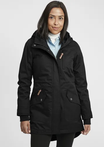 OXMO Parka OXBella wame Jacke mit hochabschließendem Kragen - Damen Parka für stilvolle Alltagslooks, aus hochwertiger Qualität für angenehmes Tragegefühl bei kühlem Wetter. Vielseitig kombinierbar mit Jeans oder Stoffhose.