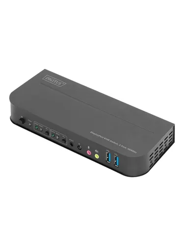 DS-12850 - KVM Audio USB Switch, 2 Ports für 1 lokalen Benutzer, ideal für effizientes Multitasking am Desktop