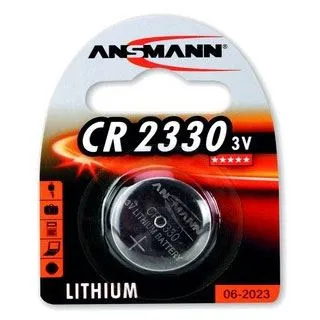 ANSMANN Lithium Knopfzelle CR2330, 3,0 Volt, 1er Blister