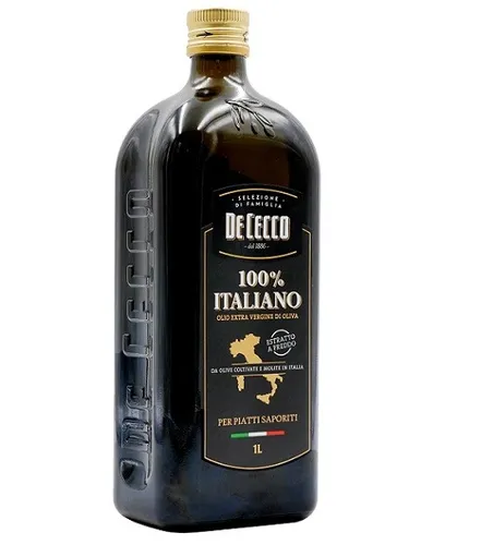 De Cecco 100% Italiano Olivenöl Extra Vergine 1 L - Italienisches Speiseöl, 100% natives Olivenöl, ideal für gesundes Kochen und Verfeinern von Gerichten.