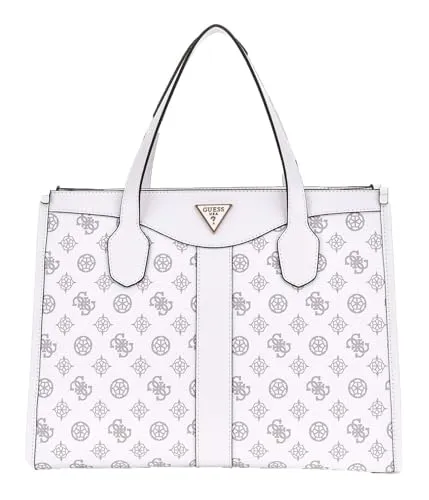 Guess Silvana 2 Stofftasche Weiß - Stilvolle Schultertasche für jeden Anlass - Handtaschen: Die GUESS Silvana 2 Tote Bag vereint elegantes Design mit einem geräumigen Innenraum, ideal für den täglichen Gebrauch und unterwegs.
