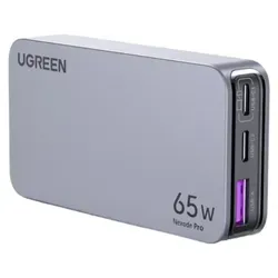 Nexode Pro 65W 3-Port GaN Ultra-Slim Fast Travel Charger - schnelles Laden für bis zu drei Geräte gleichzeitig, ideal für Reisen und unterwegs