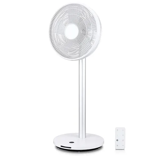 KLAMER Bodenventilator Extra leise mit Fernbedienung - Ventilator mit 12 Geschwindigkeitsstufen und praktischem On-/Off-Timer. Ideal für ruhige Nächte und entspannte Tage.