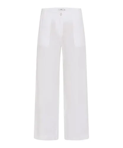 Style Maine S Culotte aus 100% Leinen - Modische Culotte aus hochwertigem Leinen, ideal für den Sommer. Leichte Qualität und elegante Gesäßtaschen sorgen für einen stilvollen Look.