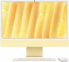 Apple iMac 2024 24.0 Standardglas M4 10-Core CPU 10-Core GPU 24GB RAM 1TB SSD Mouse + Keyboard mit Touch-ID - BTO Z1EK gelb