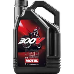 MOTUL 300V 4T FACTORY LINE OFF ROAD 5W-40 - Hochleistungs-Motoröl für Motorräder, optimiert für Off-Road-Anwendungen und gewährleistet maximalen Schutz und Leistung bei extremen Bedingungen.