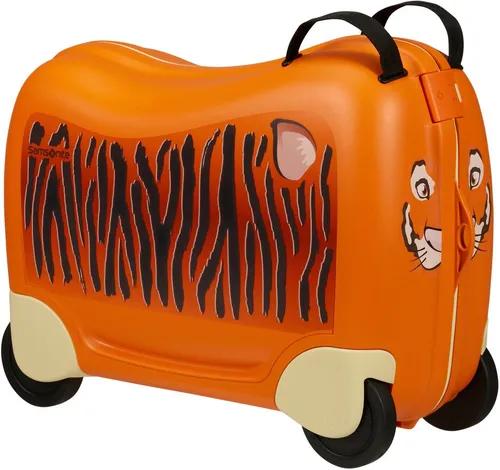 Samsonite Kindertrolley 4 Rollen Dream2Go Tiger T - Trolley für Kinder mit 4 Rollen, leicht und wendig, perfekt für Reisen und Abenteuer!