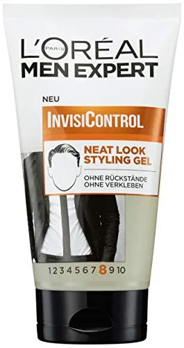 L'Oréal Men Expert Neat Look Styling Gel 150 ml - Hochwertiges Haargel für Männer, sorgt für ein gepflegtes, mattes Finish ohne Rückstände. Ideal für alle Haartypen – für flexibles Styling und natürliche Kontrolle.