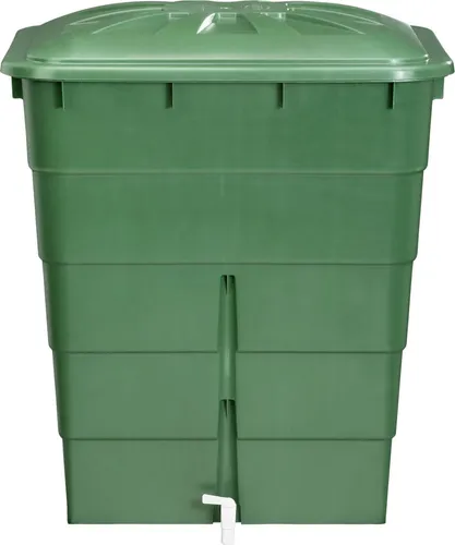 Garantia Regentonne eckig 300 Liter grün - Wasserspeicher & Regentonnen, platzsparendes eckiges Design für optimale Nutzung von Regenwasser.