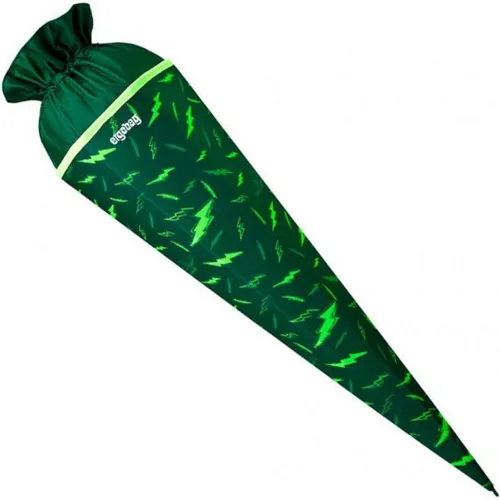 ergobag Schultüte Bärtastisch - Grün, 2-in-1 Funktion - Schultüten, vielseitig einsetzbar als Schultüte oder Aufbewahrungsbeutel, ideal für einen kreativen Schulstart!