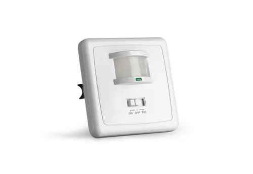 SEBSON Bewegungsmelder Unterputz mit IR-Sensor - Programmable Unterputz Bewegungsmelder mit 160° Erfassungswinkel und bis zu 9m Reichweite. Ideal für flexibles Lichtmanagement – manuelles oder automatisches Ein- und Ausschalten.