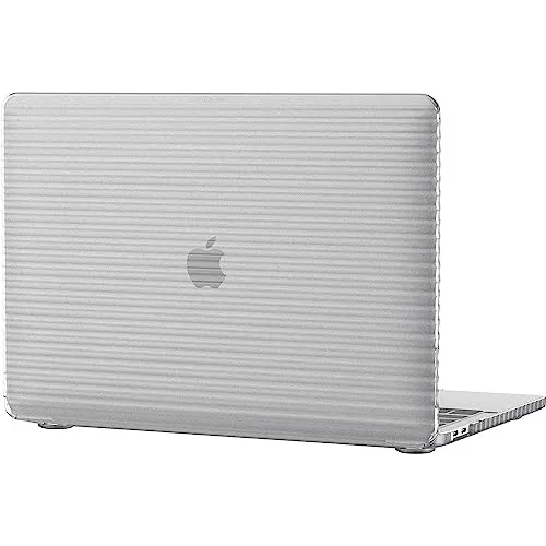 Evo Wave MacBook Pro 13" M1/M2 2020 - Clear - Schnittstellenkarten mit UV-beständigem Design, das Gelbverfärbung verhindert und hohen Aufprallschutz bietet - ideal für den Schutz Ihres MacBook.