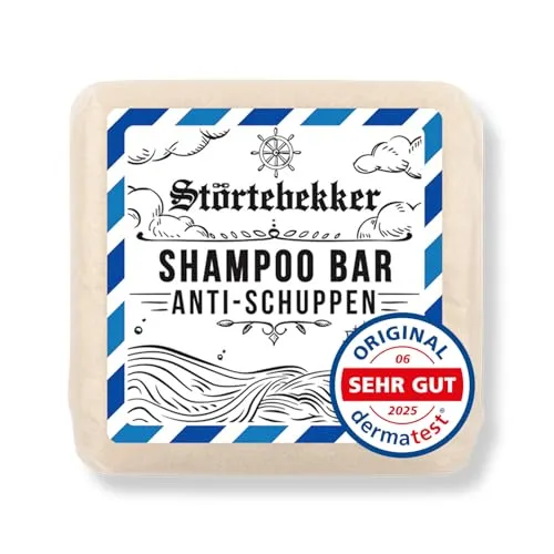 Störtebekker® Premium Festes Anti Schuppen Shampoo - 3in1 Duschseife für Haare, Kopfhaut & Bart - Shampoos mit Piroctone Olamine für effektiven Schuppenschutz, handgefertigt, vegan und ideal für unterwegs - perfekt für alle Hauttypen!