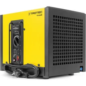 Trotec Luftentfeuchter TTK Qube - Kompakte Lösung für optimale Luftfeuchtigkeit - Luftentfeuchter für Räume bis 110 m³, mit 20 Litern Entfeuchtungsleistung pro Tag. Ideal für unbeheizte Räume dank Heißgasautomatik. Leicht transportierbar und effizient.