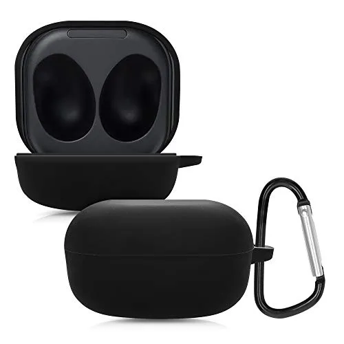 kwmobile Hülle kompatibel mit Samsung Galaxy Buds 2 Pro/Buds 2 / Buds Live Hülle - Kopfhörer Case - TPU Silikon Cover - Schutzhülle in Schwarz