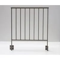 Pertura Geländer-Komplettset Triton taupe G-Form Aluminium für Seitenmontage 1 m - Robustes Geländer-Komplettset aus Aluminium, ideal für sichere Seitenmontage. Perfekte Lösung für Balkone und Terrassen, zeitloses Design in taupe.