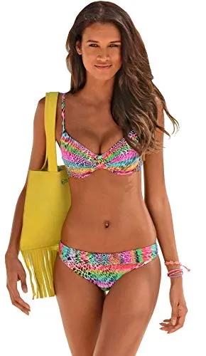 Olympia Damen Bügel Bikini (Cup B) (Bunt, 38 (75))