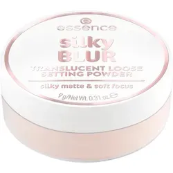 Essence Teint Puder Silky Blur Translucent Loose Setting Powder 10 - 9 g - Das Essence Silky Blur Translucent Loose Setting Powder 10 sorgt für ein seidig-mattes Finish und fixiert das Make-up. Mit seiner feinen Textur passt es sich harmonisch an verschiedene Hauttöne an und reduziert sichtbar Glanz.