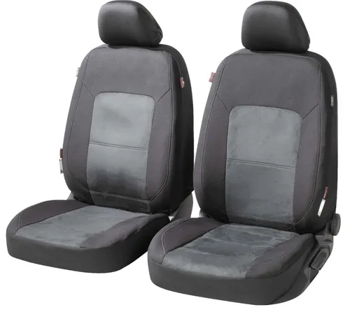 Walser Premium Autositzbezüge Ellington mit Reißverschluss - Qualitätssieger - Sitzbezüge Set für Autos, schützt Ihre Originalsitze optimal vor Abnutzung und ist TÜV Rheinland geprüft für Sitze mit Seitenairbag.