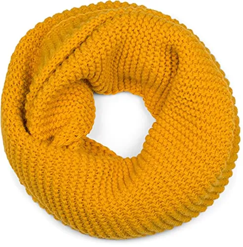 styleBREAKER Damen Strick Loop Schal Einfarbig mit Linksstrick Muster - Warmer Strick Loop Schal für Damen im edlen Linksstrickmuster, ideal für kalte Tage - bequem und modisch zugleich.