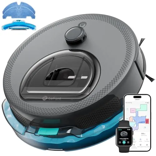 Lefant M330Pro Staubsauger Roboter – Effizienter Saug- und Wischroboter mit Laser Navigation - Ideal für Tierhaushalte: Der Lefant M330Pro entfernt mühelos Tierhaare und Schmutz mit 5000Pa Saugkraft. Mit intelligenter Kartenplanung und No-Go-Zonen für eine individuelle Reinigung. Kompatibel mit 2,4G/5GHz Wi-Fi.