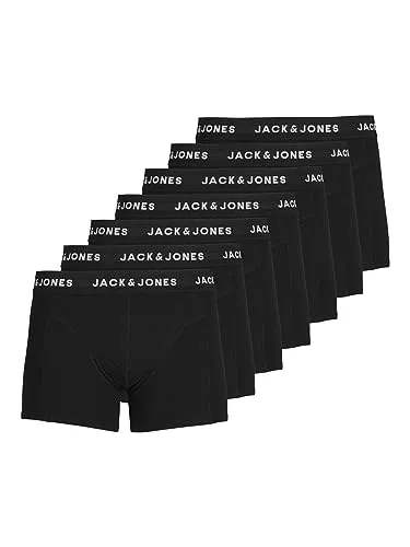 JACK & JONES Male Trunks 7er-Pack - Herren-Boxershorts aus 95% Baumwolle für hohen Tragekomfort, ideal für den täglichen Gebrauch.