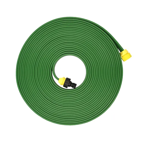 PVC-Beregnungsschlauch 15m drei Kammern mit Klick Set, 2 in 1 Sprühschlauch