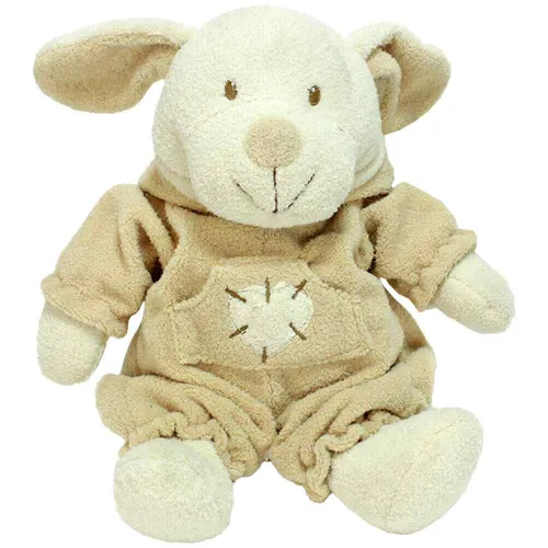 Kuscheltier Baby Hund mit Strampler und Kapuze - ca. 31 cm Plüschtier Stofftier
