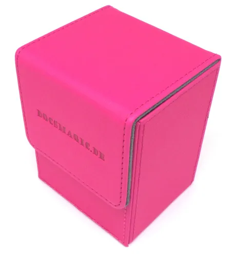Docsmagic.de Premium Magnetic Flip Box (100) Pink + Deck Divider - MTG - PKM - Y