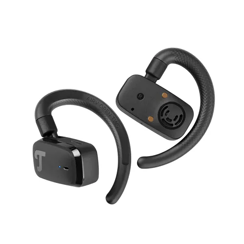 Teufel AIRY OPEN TWS In-Ear-Kopfhörer - Kabellose In-Ear-Kopfhörer mit Open-Ear-Konzept, ideal für Hände-freie Telefonate und Touch-Control für Lautstärke, in stilvollem Night Black.