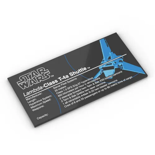 Upgrade-Kit (bedruckte Plakette) für LEGO® Star Wars 10212 Imperial Shuttle™
