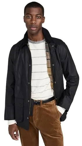 Barbour Herren Ashby Wachsjacke, Navy, XXL - Funktionsjacke aus robustem Wachsmaterial, wasserabweisend und ideal für Outdoor-Aktivitäten.
