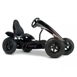 Berg Go-Kart XL Black Edition BFR-3 - Robustes Go-Kart mit Dreigangschaltung für Kinder ab 5 Jahren. Genießen Sie ein komfortables Fahrerlebnis dank Luftreifen und verstellbarem Sitz. Ideal für Freizeit und gewerbliche Nutzung!