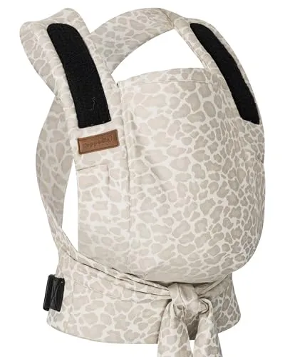 Hoppediz Babytrage Bondolino b.pure - Komforttrage ab Geburt - Hochwertige Babytrage für 3-20 kg, einfach anzulegen, unterstützt die gesunde Anhock-Spreiz-Haltung und sorgt mit atmungsaktiver Baumwolle für ein angenehmes Trageklima.
