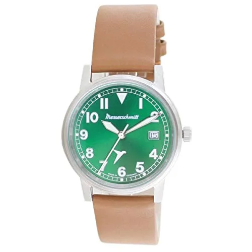 Messerschmitt Herren-Armbanduhr Pilotenuhr ME-9673-02 - Armbanduhren für Herren, elegante Fliegeruhr mit kratzunempfindlichem Mineralglas und robuster Edelstahlgehäuse für stilvolle Präzision.