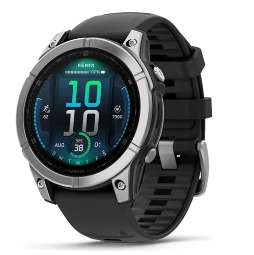 Garmin Fenix E Grau 47 mm - Robuste Smartwatch für Outdoor-Abenteuer, präzise Sportmessung und bis zu 16 Tage Akkulaufzeit