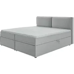S-STYLE MÖBEL Vortex Boxspringbett 200x200 - Modernes Boxspringbett mit abnehmbarem Topper und praktischen Bettkästen für optimalen Stauraum. Hochwertige Verarbeitung und gemütliches Design für erholsame Nächte.