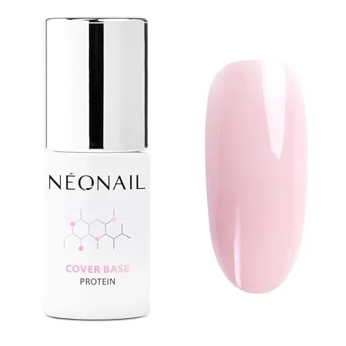 NÉONAIL UV Nagellack - Base Coat Gel UV - Modeling Cover Base Protein Nude Rose 7,2 ml - Unterlack Für Nägel - Lack - Gel Nägel - NÉONAIL Modeling Base