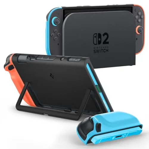 Spigen Nano Pop Hülle für Nintendo Switch 2 2025 - Games: Stylische, zweifarbige Hülle mit sicherem Halt und einfacher Zugänglichkeit aller Tasten, perfekt für das Spielen und Schützen deines Nintendo Switch 2.